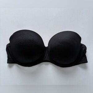 Women's PINK Victoria's Secret Black Strapless Bra Size 36C